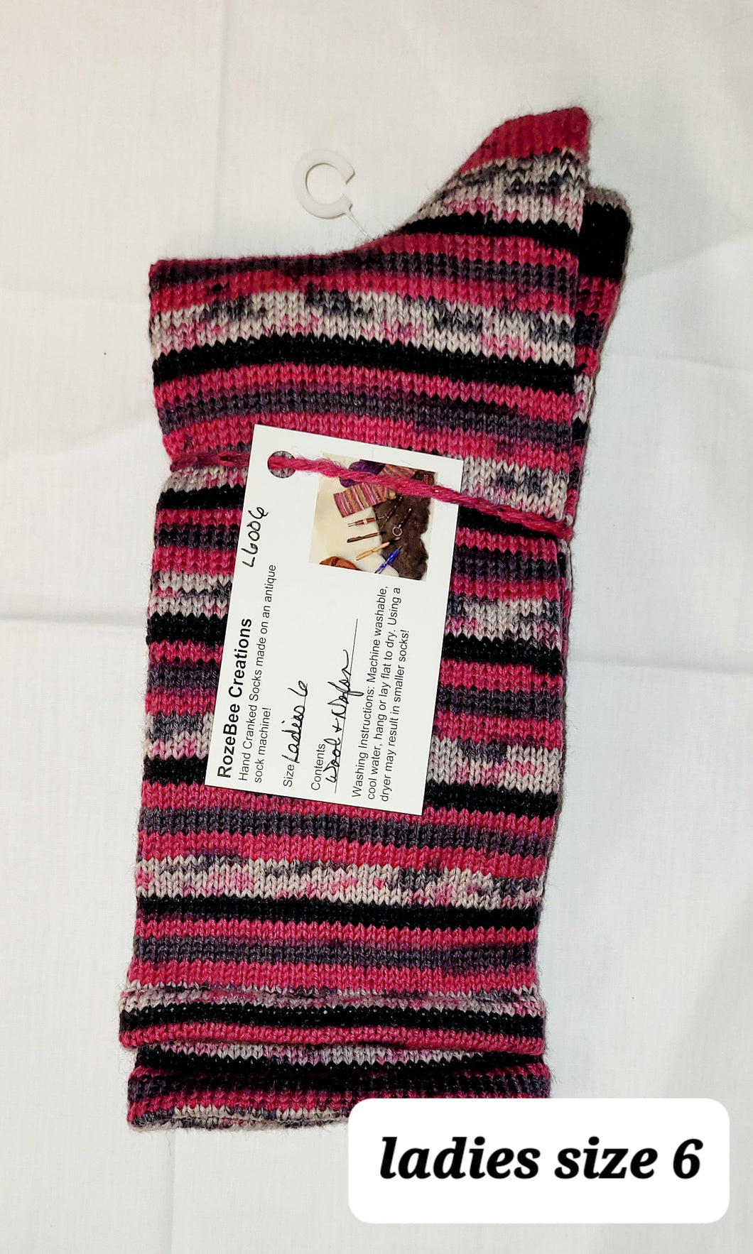 L6006 Ladies Size 6 Wool socks