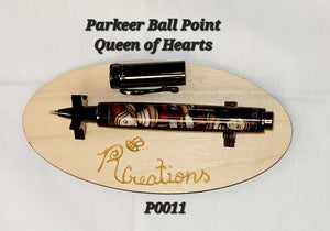 P0011 Queen of Hearts Rollerball Pen