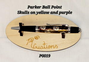 P0019 Skulls Parker Ball Point