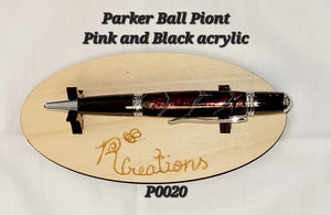 P0020 Pink and Black Parker Ball Point