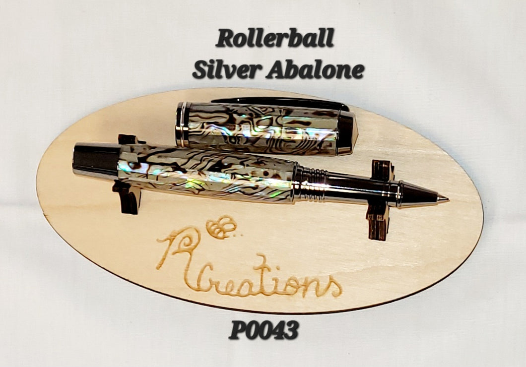 P0043 Silver Abalone Rollerball