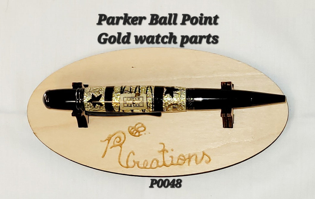 P0048  Gold Watch Parts Parker Ball Point